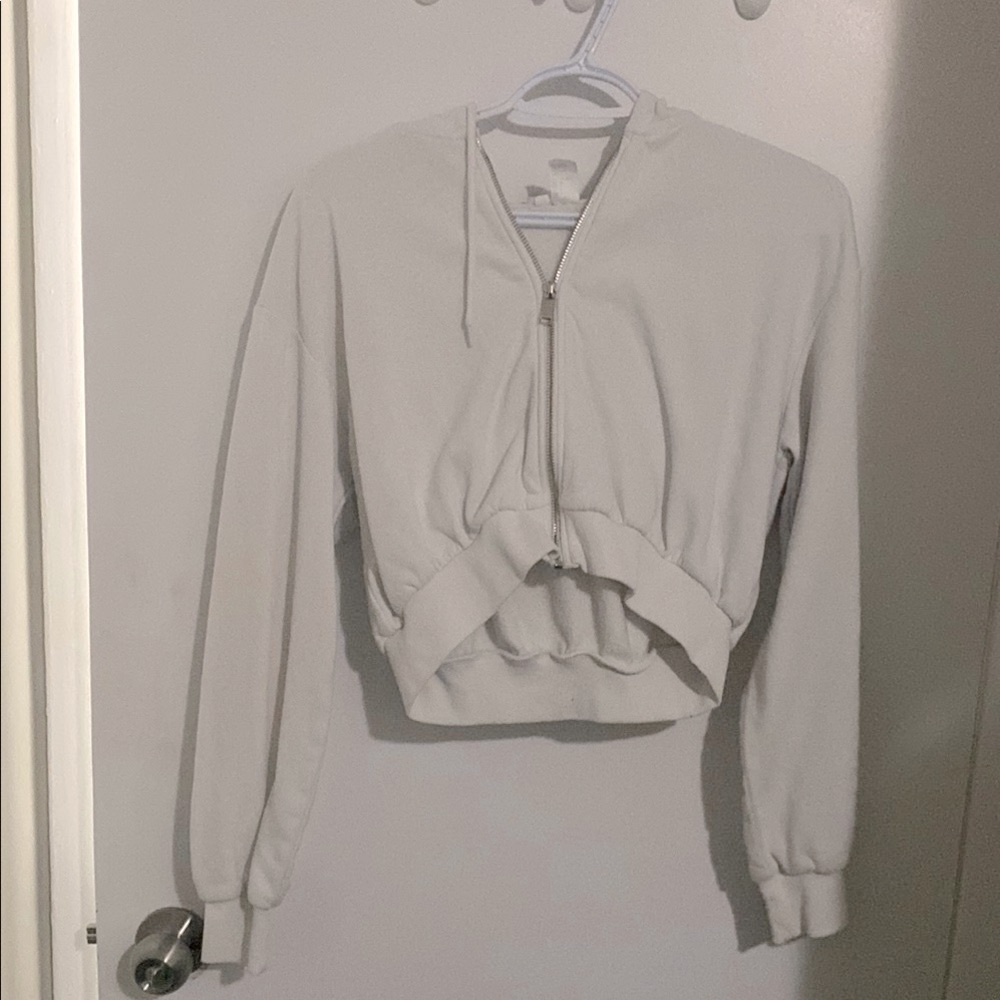 Gray Zip-Up Hoodie
